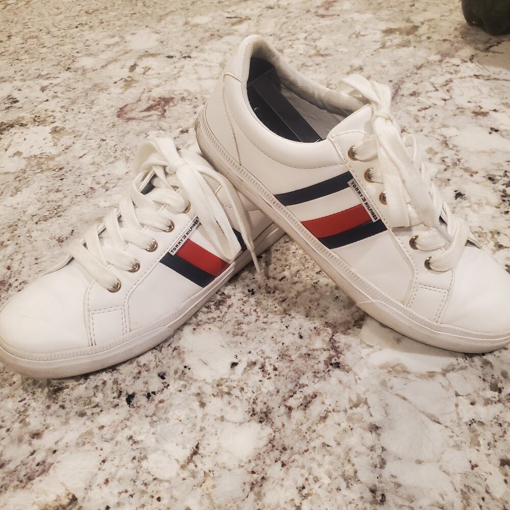 Tommy Hilfiger Twilightz Womens Shoes Size 8 M Sneakers White Lace Up/Low Top
